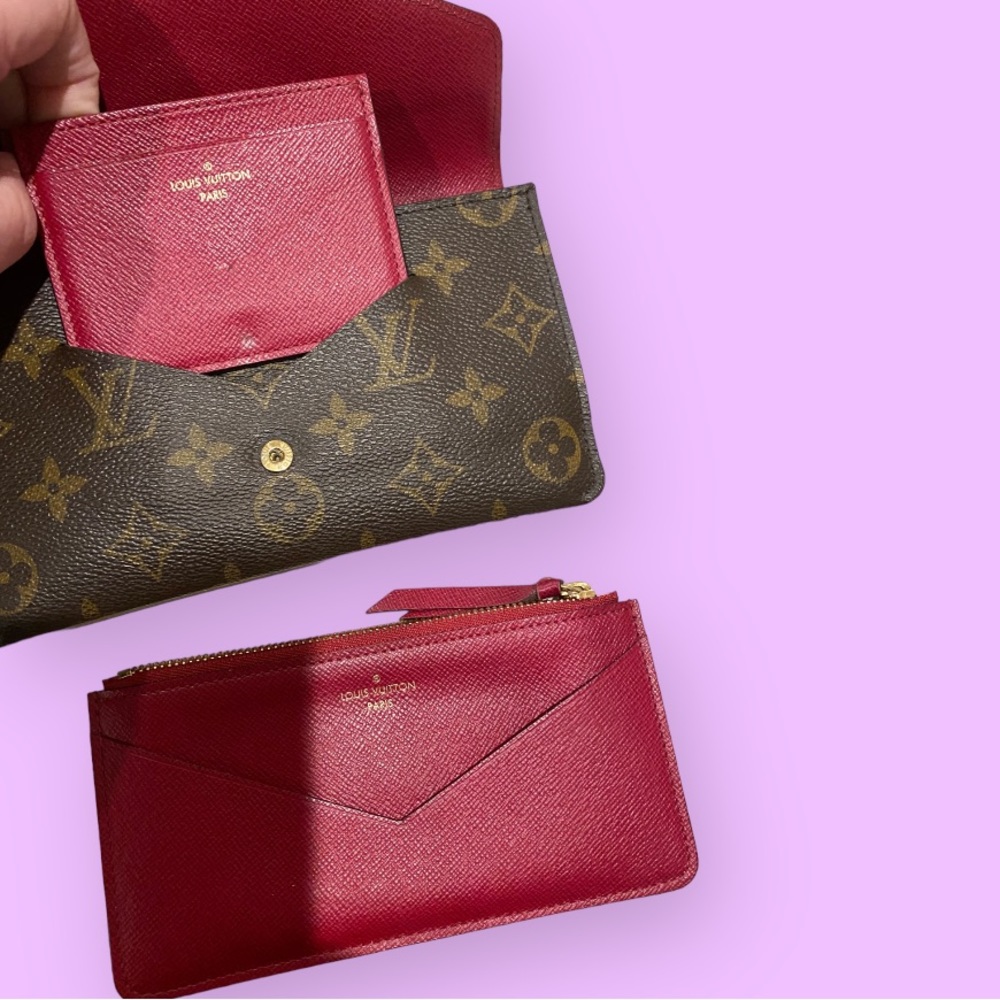 3 pc Authentic Louis Vuitton Long Wallet M62235 
Portefeuille Sarah Monogram - Picture 11 of 13